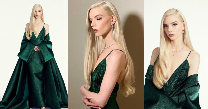 El impactante vestido Dior que usó en los Globos de Oro Anya Taylor-Joy