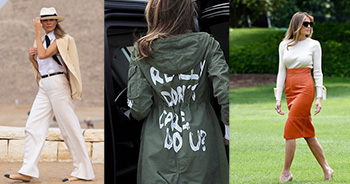 Look de Melania Trump: para no pasar desapercibida